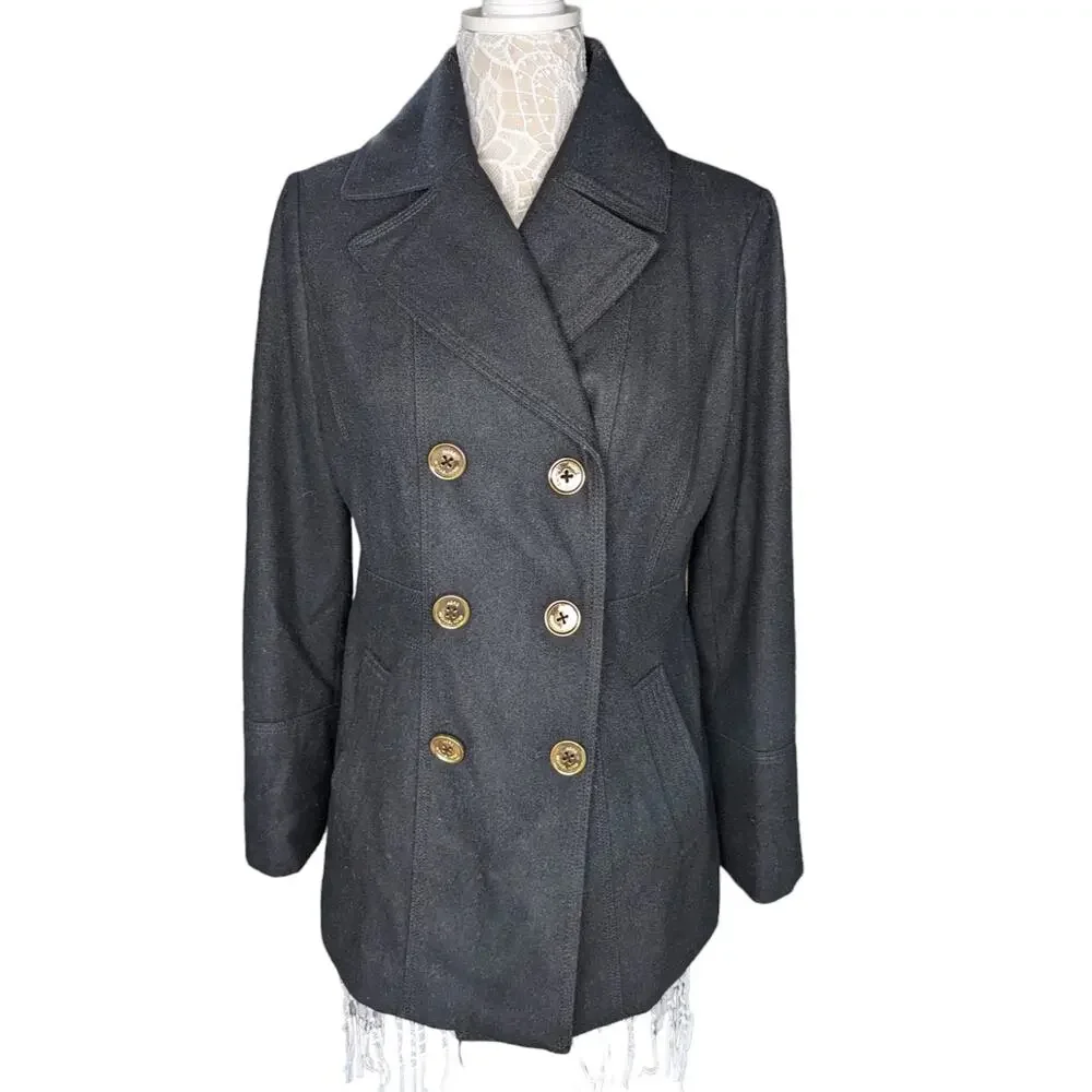 Michael Kors Black Peacoat 8